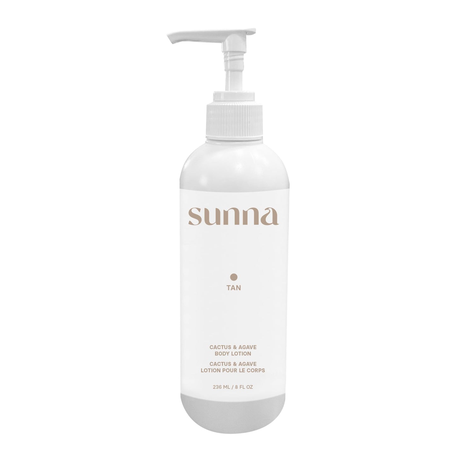 SunnaTan Hydrate Me Cactus & Agave Body Lotion For Dry Skin - Organic & Natural Ingredients - Tan-Friendly Lotion - Made in Canada - 236ml