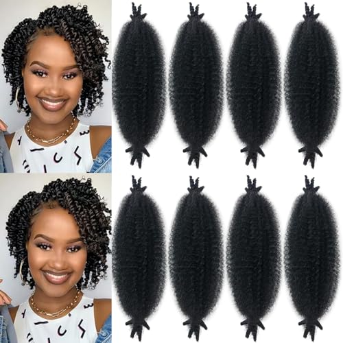 Marley Twist Braiding Hair Ombre Gray Afro twist hair 24 Inch Wrapping Hair for Soft Locs Pre-Separated Marley Hair 8 Packs Synthetic Crochet for Faux Locs Kinky Braiding Hair Extensions for Twisting