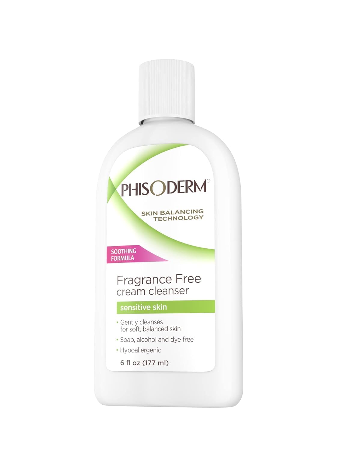 Phisoderm Fragrance-Free Cream Cleanser for Sensitive Skin - 6 oz (3-Pack)