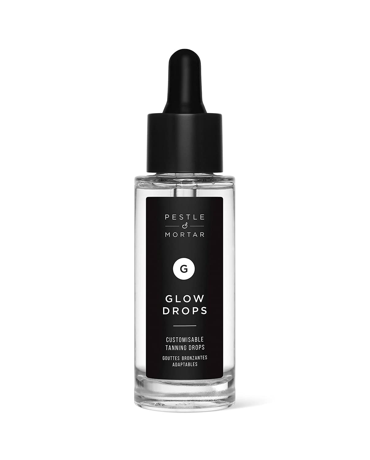 Pestle & Mortar Glow Drops - Customisable Sunless Self-Tan with Hyaluronic Acid. Effortless, Even Tanning, Super-Hydrating, Works Alongside Your Regular Skincare Products - For Men & Women- 30ml