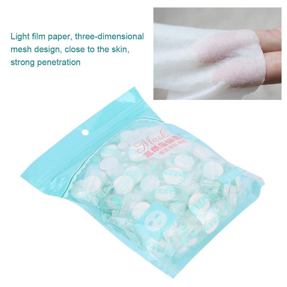 ZJchao Disposable Mask, 100Pcs/Pack Self-made DIY Mask, Non-Woven Compressed Sheets Mask, Individually wrapped Mask Paper for Home Travel Use