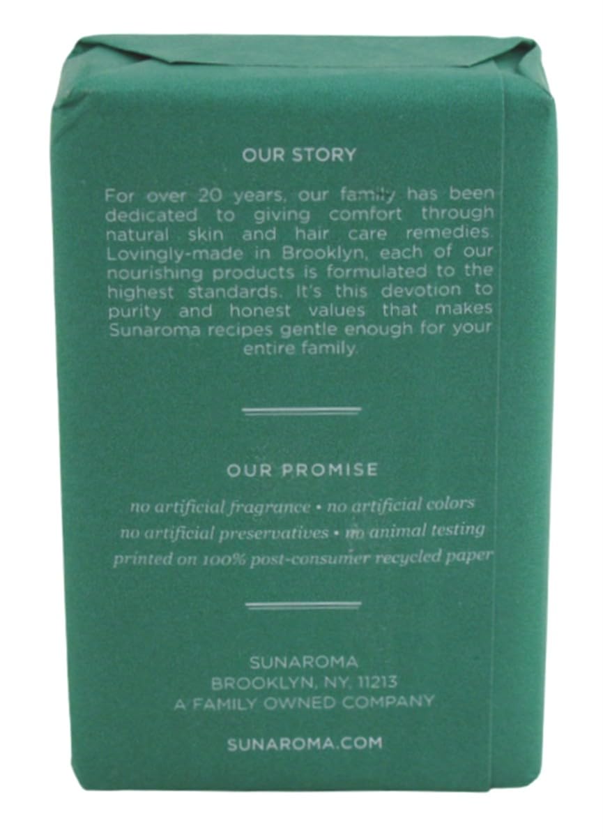 Sunaroma Soap Bar Eucalyptus Tea Tree + Ginger 8 Ounce (Pack of 2)