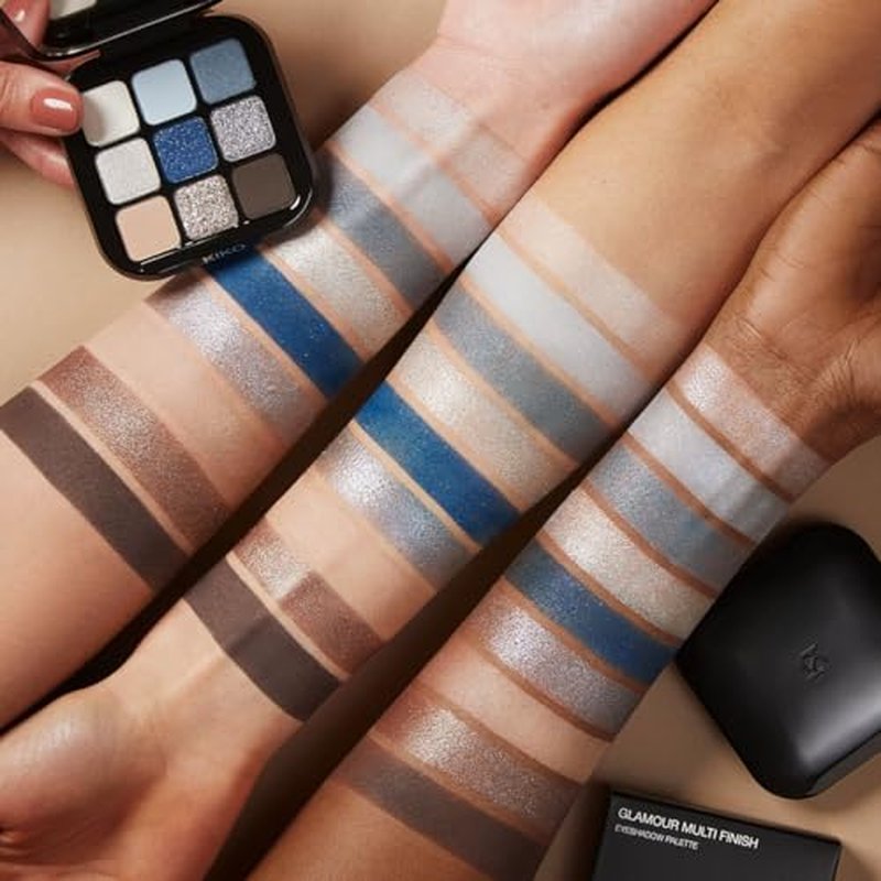 KIKO MILANO - New Glamour Multi Finish Eyeshadow Palette 05 Palette with 9 eyeshadows in different finishes