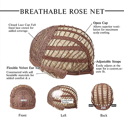 OUFEI Ombre Blonde Bob Wigs for Women Short Straight Wig with Bangs Synthetic Hair Heat Resistant Wigs for Daily Party Cosplay Wear