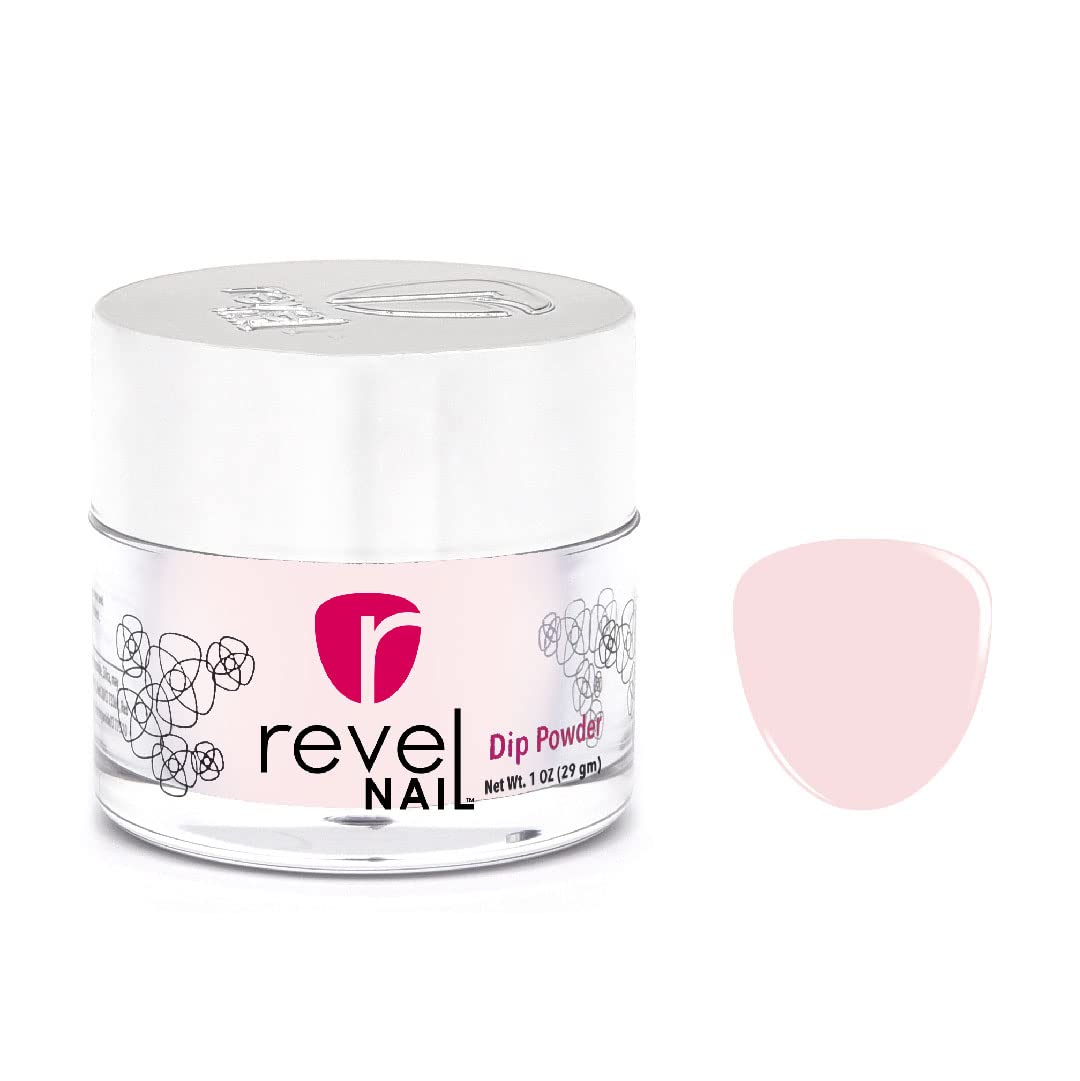 Revel Nail Dip Powder - Light Pink Dip Powder for Nails, Nail Powder Dipping for DIY, Professional Nail Dipping Powder & Dip Powder Colors, Nail Art Supplies - Erica, 1 Oz