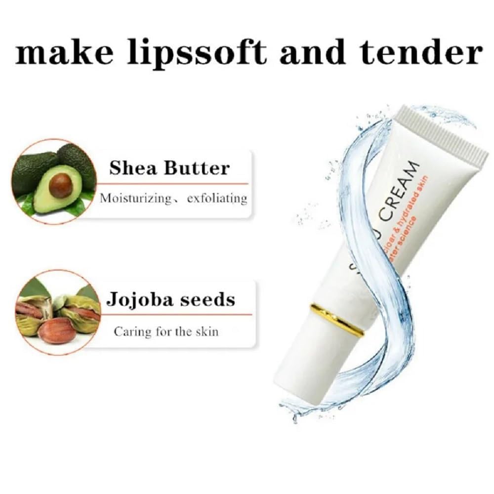 2PCS Fast Remove Dark Lip Balm Serum Lighten Melanin Lip Mask Exfoliating Fade Lip Lines Dead Skin Nourishing Repair Lip Care Makeup