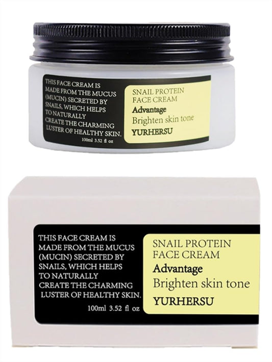 Korean Snail Mucin 93% Moisturizing Cream - Collagen Firming & Hydrating Gel for Dry/Sensitive Skin | 3.52 oz