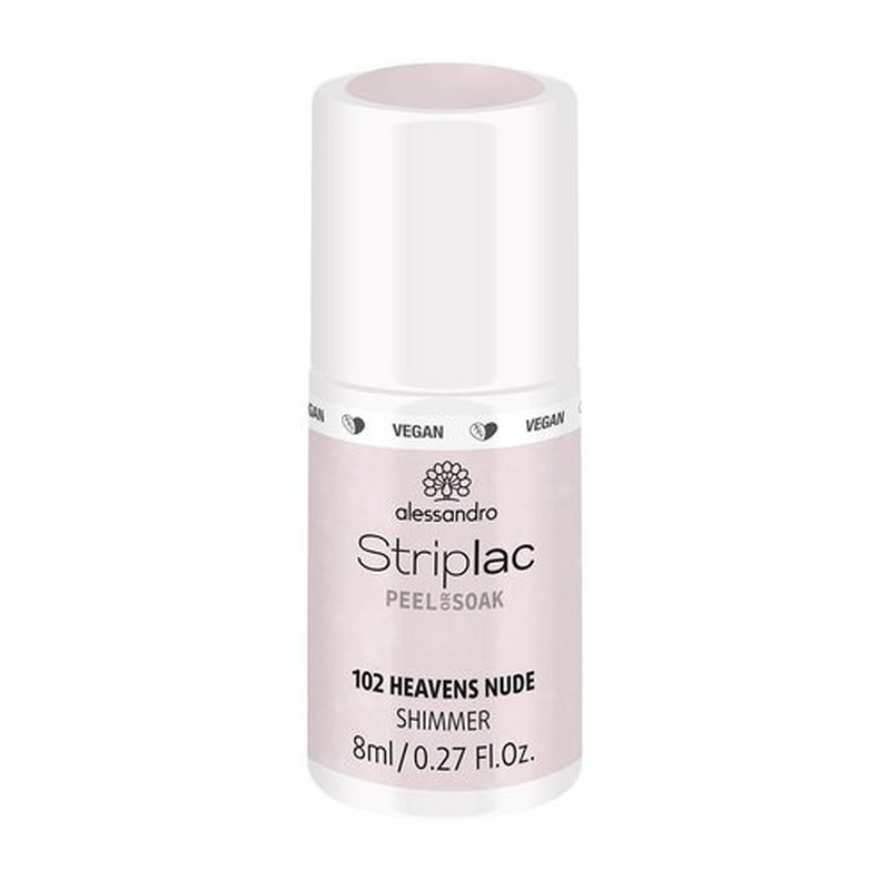 alessandro Striplac Peel or Soak Nail Polish -102 Heavens Nude for Women- 0.27 oz