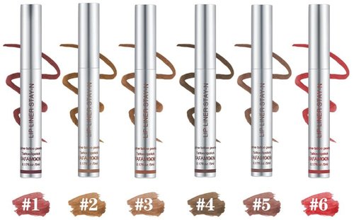 Peel Off Lip Liner Stain, Timbersonic Peel Off Lip Stain, Boulari Lip Stain Peel, Long-Lastin, Waterproof, Smudge-Proof Peel Off Lip Stain | Lightweight, Non-Sticky Lip Stain Peel Off (6 Colors)