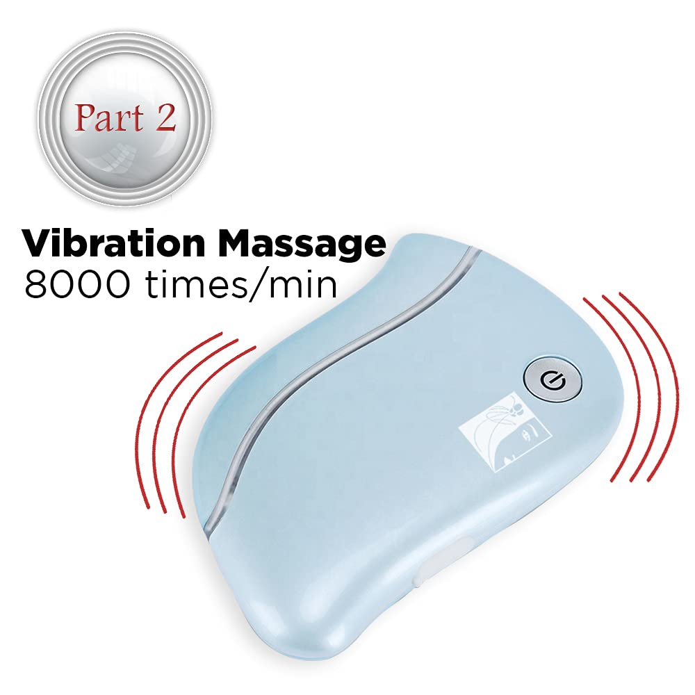 Electric Heated Gua Sha Facial Tool | Face Massager 4-in-1 Multiple Function Gua Sha Electric Massager Treatment for The Face and Neck for Women