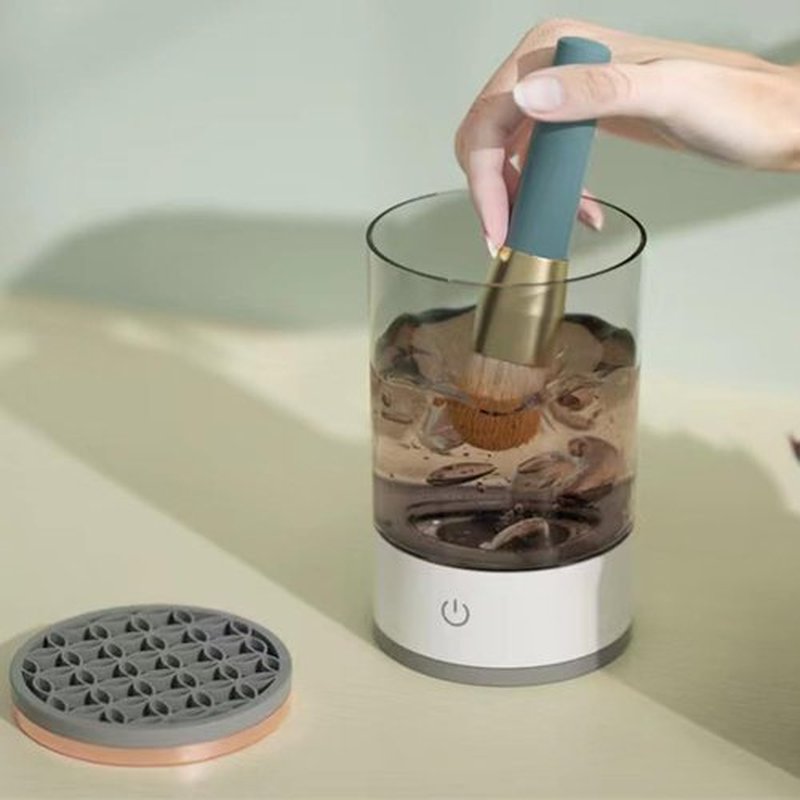 The Cozy Luna-The Cozy Luna Brush Cleaner,Cozy Luna Makeup Brush Cleaner,Make Up Brushes Cleaner Cozy Luna,Cosmetic Brush Cleaner,Brush Cleaner (White,Plug-in)