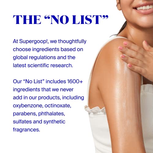 Supergoop! PLAY Everyday Lotion SPF 50 - Broad Spectrum Body & Face Sunscreen for Sensitive Skin - Great for Active Days - Fast Absorbing, Water & Sweat Resistant - 2.4 fl oz