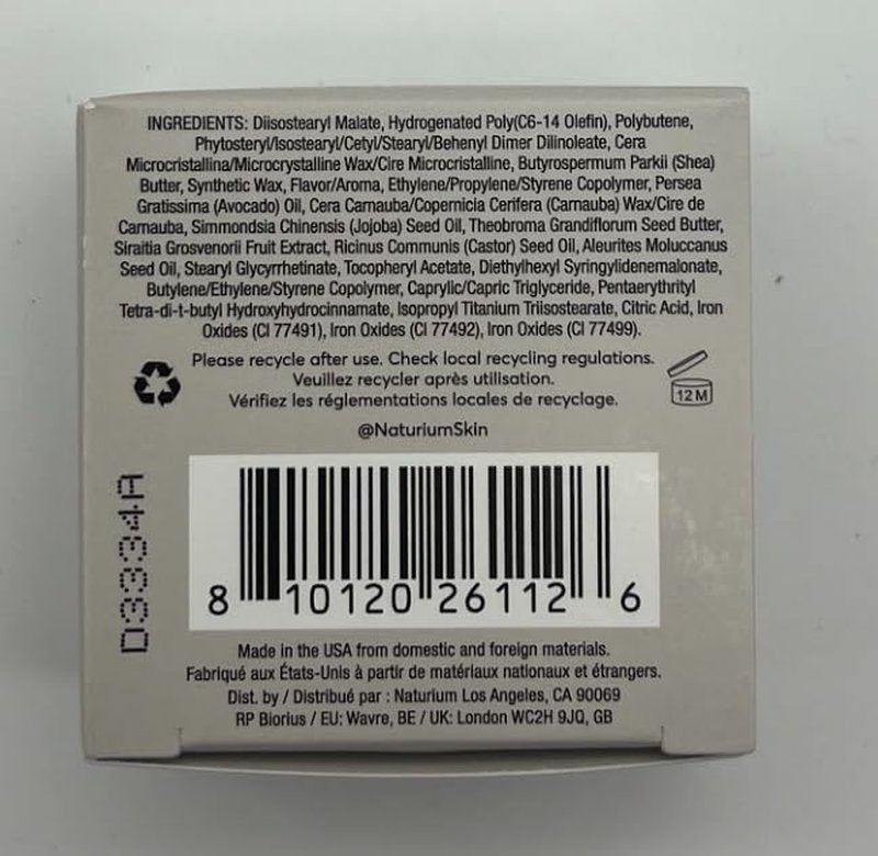 Naturium Phyto-Glow Lip Mask - Hydrating Lip Balm with Shea Butter | 0.5 oz for Nourishing Lips