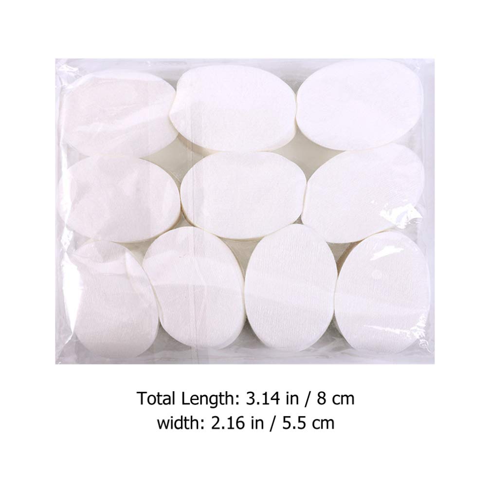 Lurrose Eye Covers For Facials: 1000pcs Oval Eye Cover Sheet - Disposable Non Woven Cotton Skin Care Cosmetic Facial Paper Sheet Toner Lotion Paper