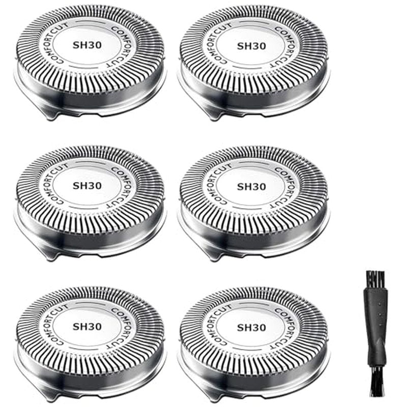 SH30/52 Replacement Heads Compatible With Philips Norelco Series 3000 Replacement Blades&for Philips Norelco SH30 Replacement Heads,for Philips Norelco Shavers Series 3000 2000,1000,Rounded 5000X Etc
