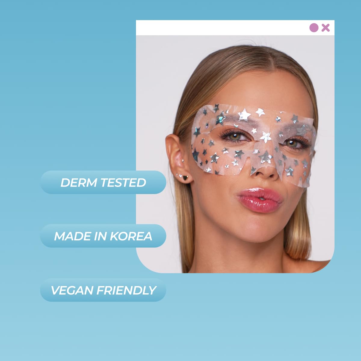 Vitamasques Under Eye Mask, 3-Pack Ultra-Revitalizing Goggle Mask, Korean Skin Care, Cooling & Hydrating Under-Eye Treatment with Hyaluronic Acid & Centella