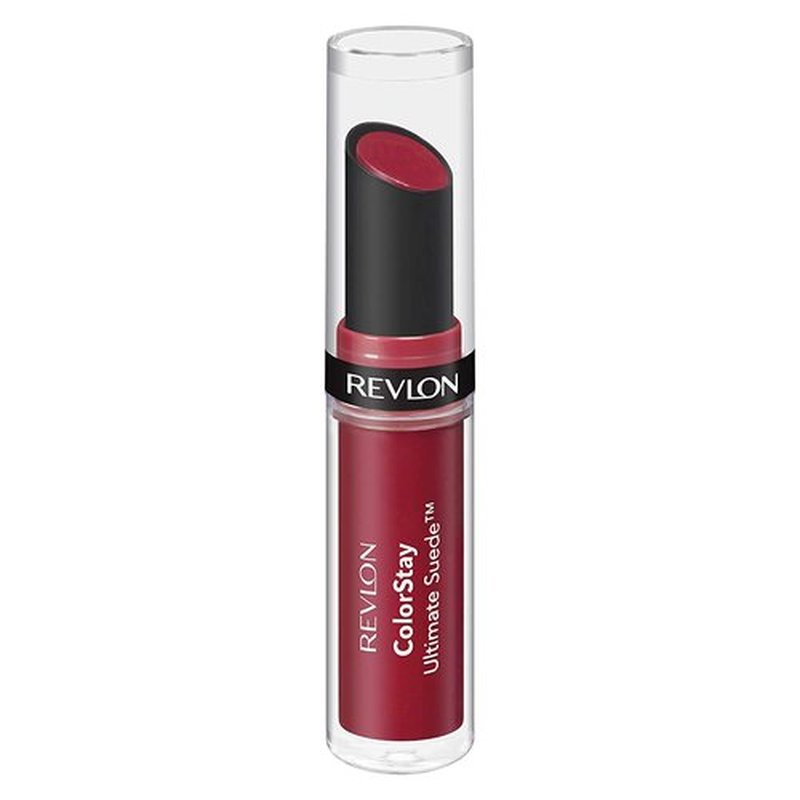 REVLON Lipstick, ColorStay Ultimate Suede Lipstick, High Impact Lip color with Moisturizing Creamy Formula, Infused with Vitamin E, 075 Cruise Collection, 0.09 Oz