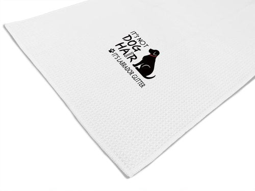 It’s Not Dog Hair It’s Labrador Glitter Hand Towels Kitchen Towels Dish Towels,Fall Funny Dog Decor Towels,Dog Lovers Dog Mom Girls Women Gifts