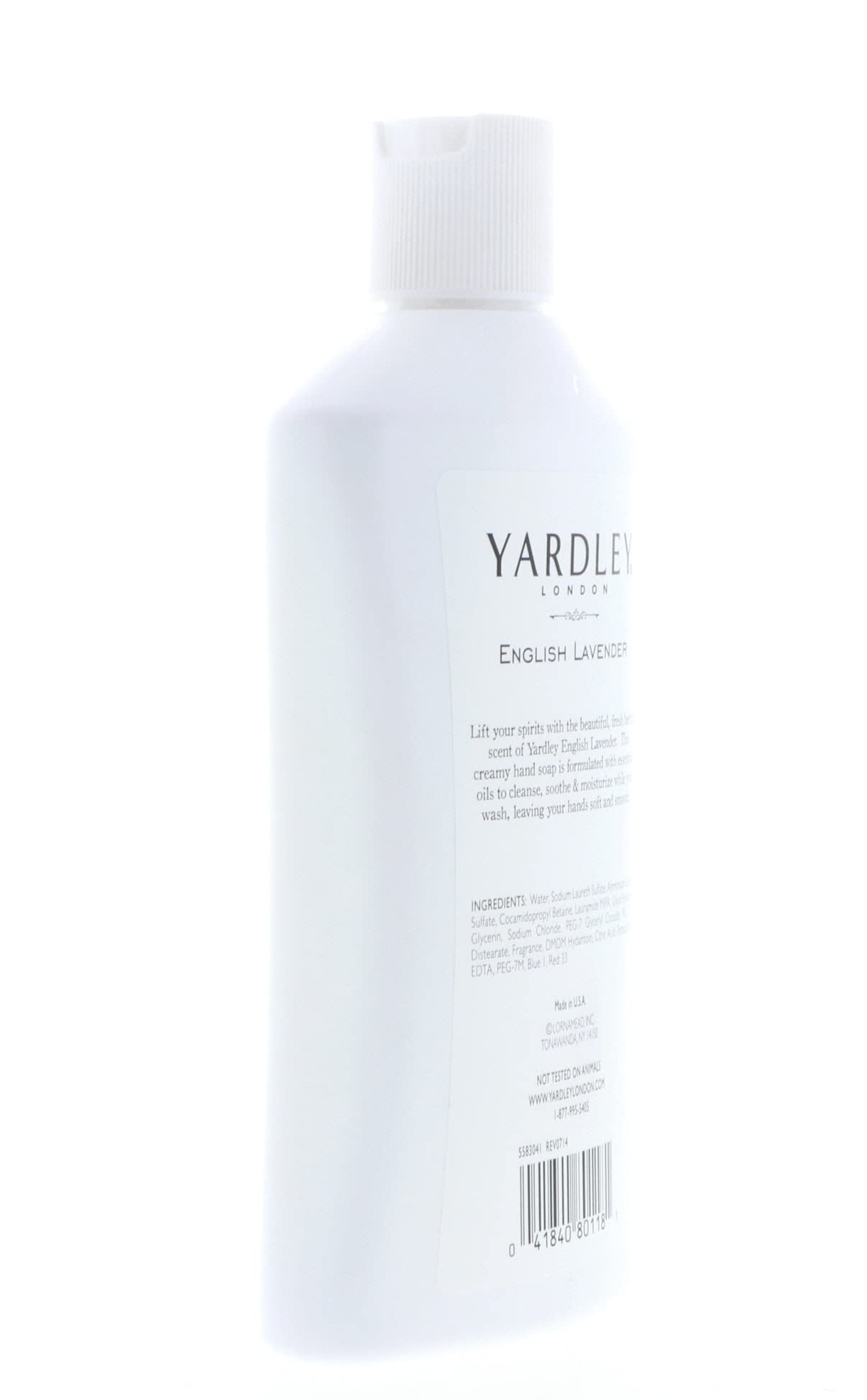 Yardley London English Lavender, Luxurious Hand Soap, Moisturizes & Soothes with Essential Oils, 16 FL OZ (473ml) - 6 Pack
