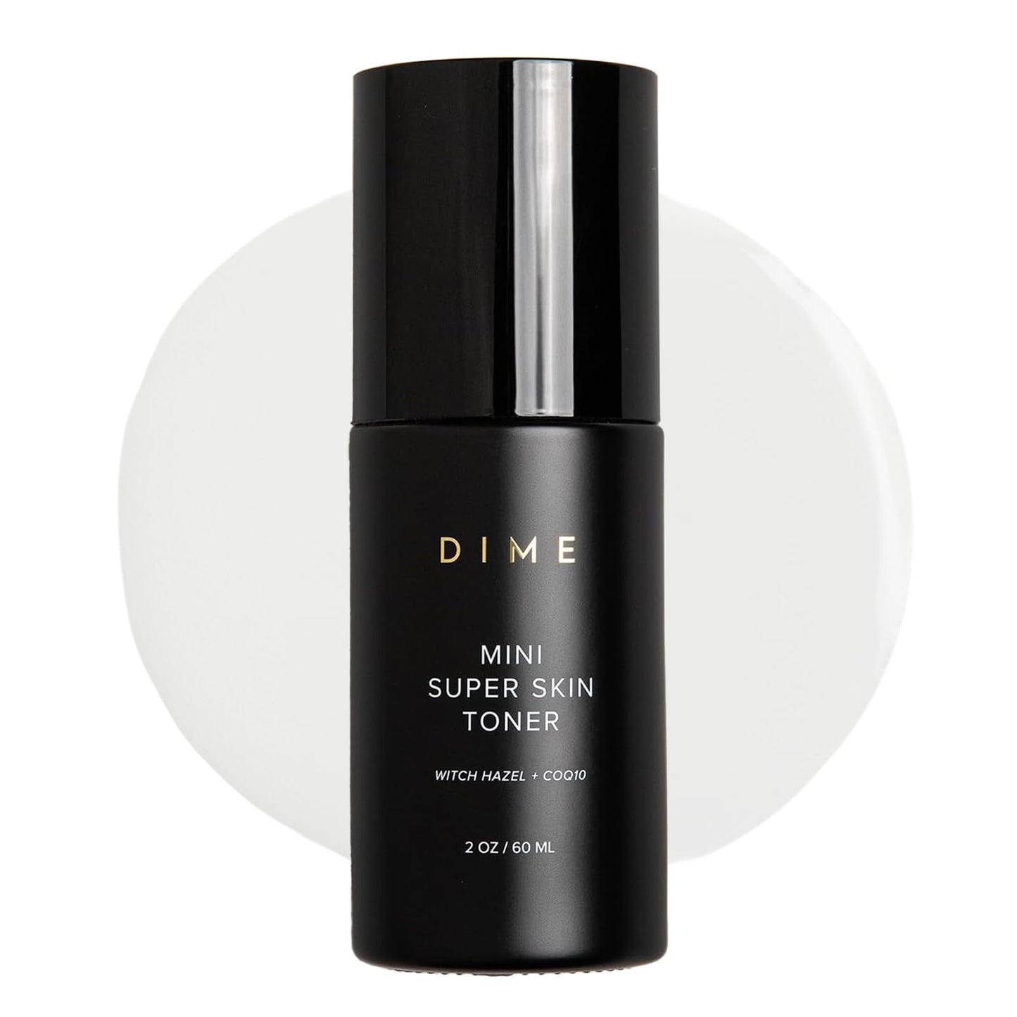 DIME Beauty Mini Super Skin Toner - Alcohol Free Witch Hazel Face Toner with CoQ10, Hyaluronic Acid, Vitamin E and Cucumber Extract, Anti-Aging, Pore Minimizing Facial Toner Travel Size 2 oz / 60 ml