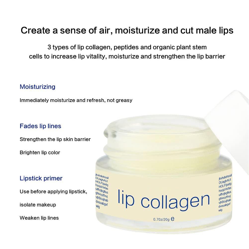 Lip Collagen with Peptide & Stem Cell Complex, Lip Balm for Dry Lips, a Lip Moisturizer for Lip Care and Lip Treatment