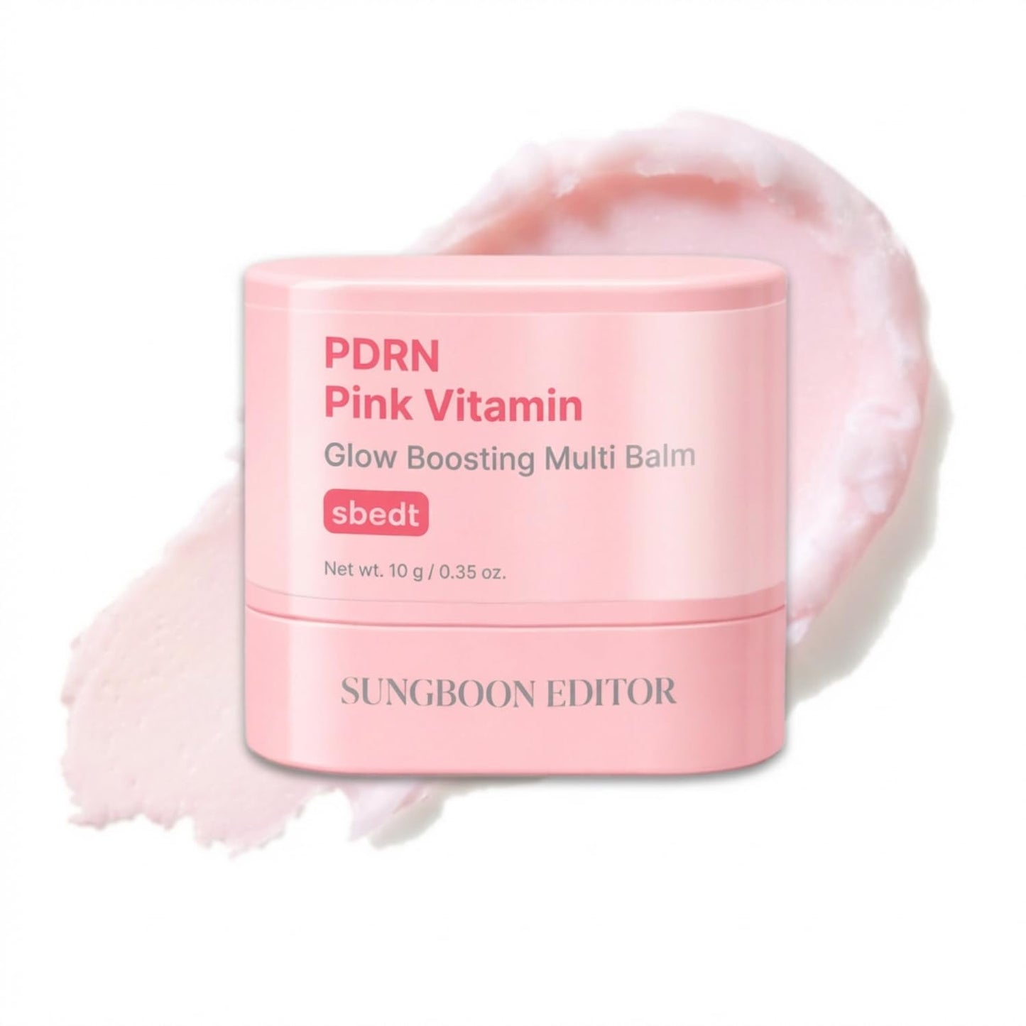 SUNGBOON EDITOR Pink PDRN & Volufiline Multi Balm Stick, Niacinamide, Collagen Wrinkle Stick, All-in-One Plumping & Hydrating Balm for Face, Eyes & Neck, Dewy Glow Skin, Korean Skincare, 0.35 Oz