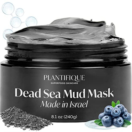 PLANTIFIQUE Korean Skin Care Detox Face Mask with Avocado & Superfoods - Hydrating Clay Mud Mask Dermatologist Tested for Face and Body - Vegan Skincare 3.4 Oz/100ml