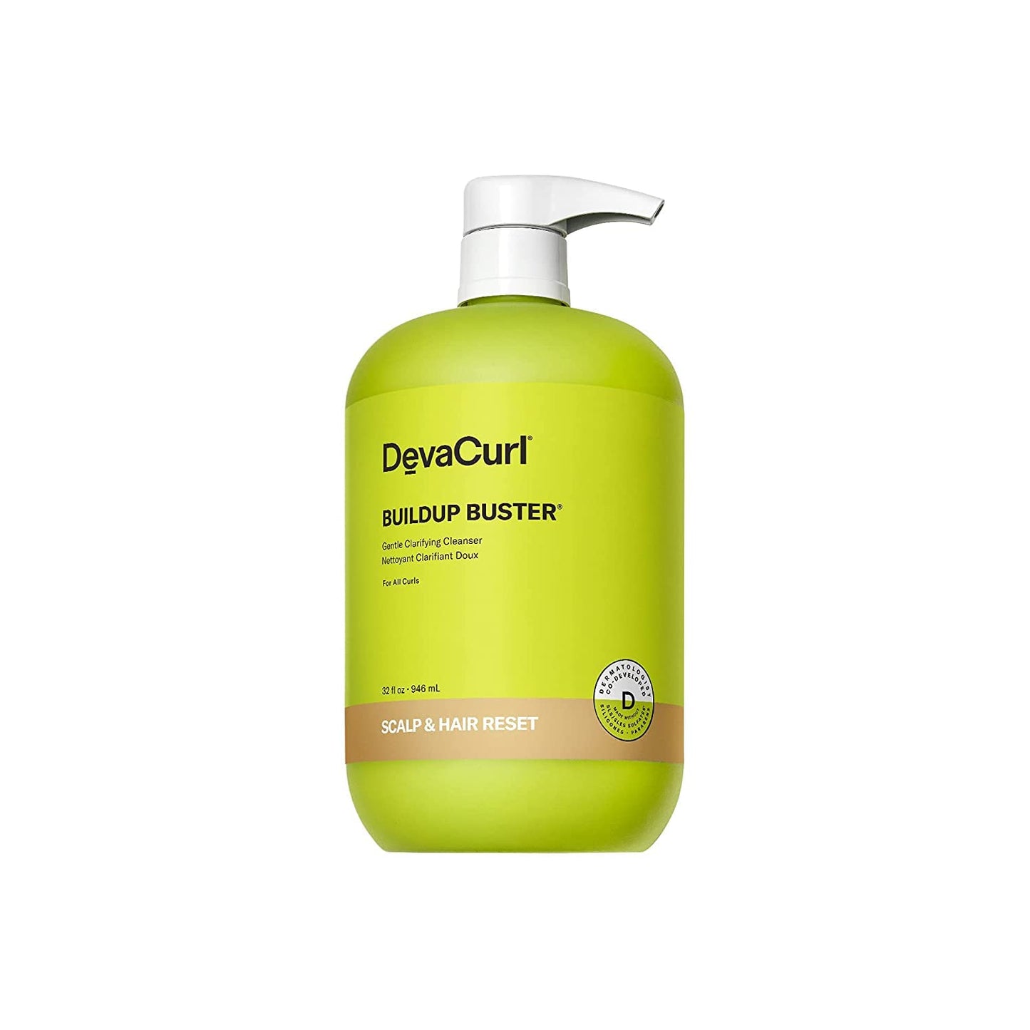 DevaCurl Buildup Buster Gentle Clarifying Cleanser, Green Oasis, 32 fl. oz.