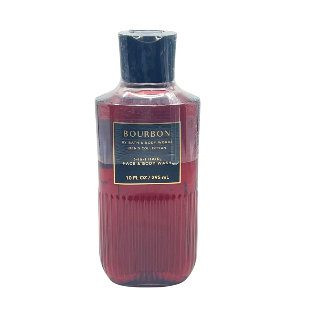 Bath & Body Works Bourbon for Men 3pc Gift Pack - Holiday - Wash, Cream, Spray
