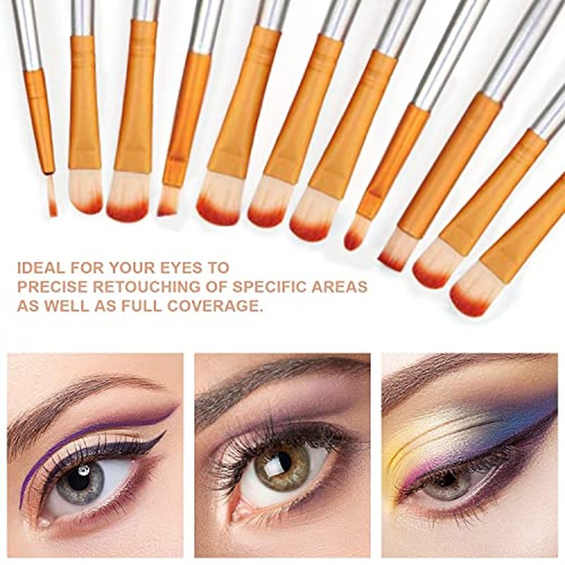 Makeup Brushes Set, 32pcs Blue Premium Cosmetic Make Up Brushes Foundation Blending Blush Concealer Shader Eyeshadow Eyeliner Compatible withTravel Makeup Bag