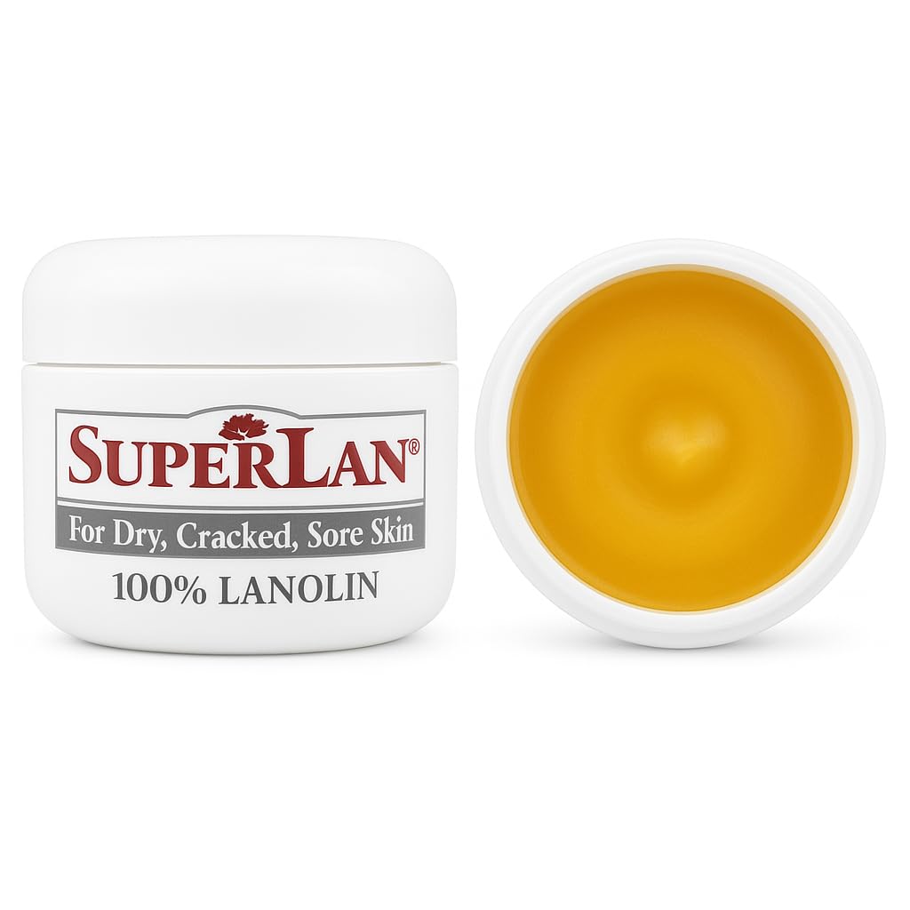 Lanolin Nipple Cream 1 Oz - 100% Organic Nipple Cream Lanolin - Body & Face Moisturizer for Eczema, Psoriasis & Severe Dry Skin - Ultra Hydrating & Soothing Skin Moisturizer for Hot & Cold Weather