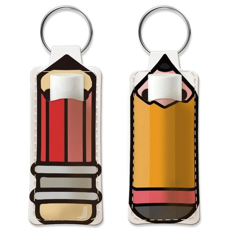 OLYCRAFT 2pcs Lipstick Holder Keychain Pencil Lip Balm Holders Elastic Diving Fabric Lipstick Keychains Portable Lipstick Holder Bags Lipstick Sleeve Key Ring Holder for Lipstick Chapstick