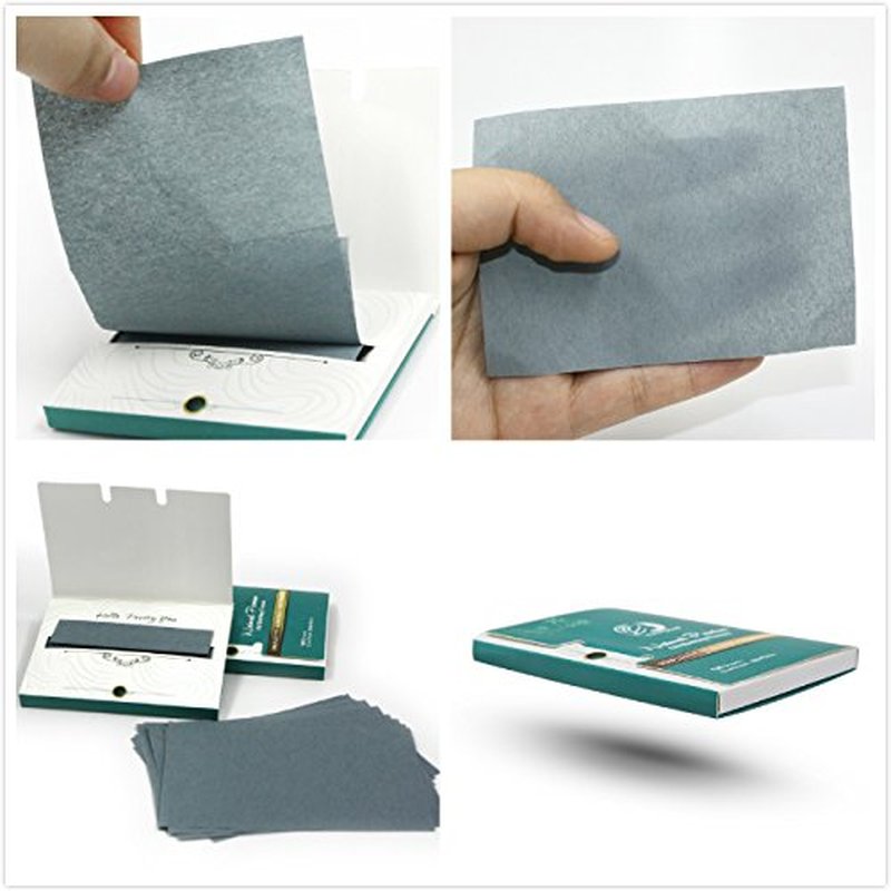 PleasingCare Oil Absorbing Facial Blotting Sheets For Oily Skin, 100 Count, pack of 6 - Natural Bamboo Charcoal Handy Face Blotting Paper for Both Women and Men Use
