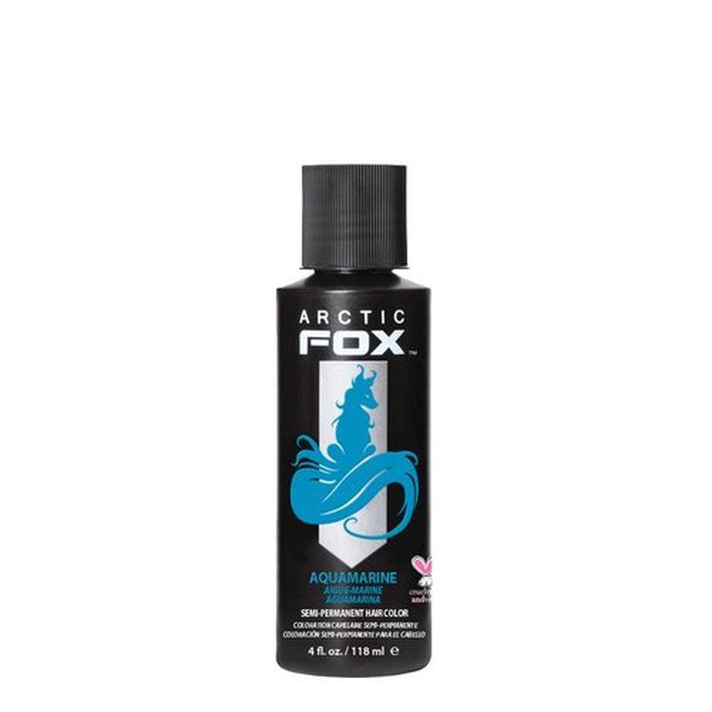 ARCTIC FOX Vegan and Cruelty-Free Semi-Permanent Hair Color Dye (4 Fl Oz, AQUAMARINE)