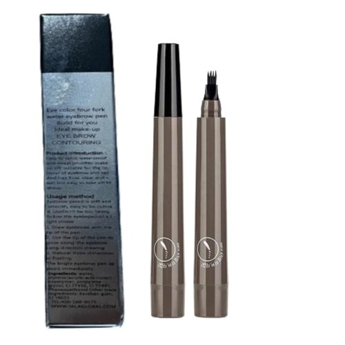 Microblading Eyebrow Pencil, 2024 NEW Magic Eyebrow Tattoo Pencil 4 Fork Tip, Create Natural Hair-Like Brows, Waterproof Brow Pencil with Micro-Fork Tip (Red Brown)