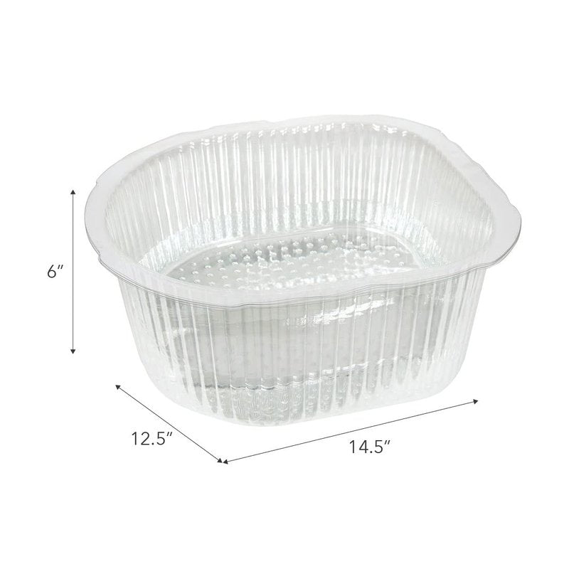 ForPro Professional Collection Universal Pedi Bath Liners - 50% THICKER - Fit Footsie Bath, Disposable Pedicure Foot Tub Liners for Foot Spa Basins & Foot Bath Soaks, Clear, 100-Count