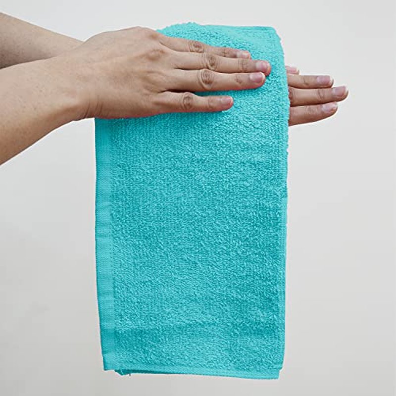 DAN RIVER 100% Cotton Washcloths 12 Pack Premium Quality Face and Body Cloth, Quick Dry Essential Towels for Bathroom, Hand, Kitchen & Cleaning, Baby Washcloths | 12X12 in | 400 GSM | Orange Rust
