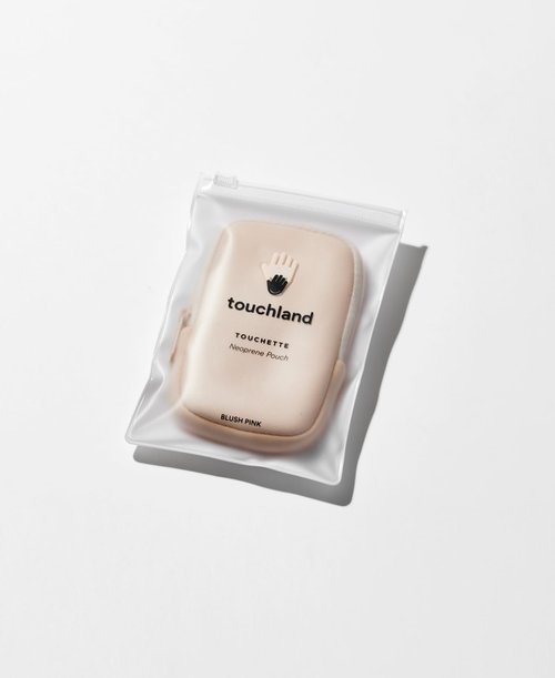 Touchland Touchette Zippered Pouch, Attachable Fashion Accessory with Snap Hook for Power Mist and Glow Mist 1FL OZ, Blush Pink