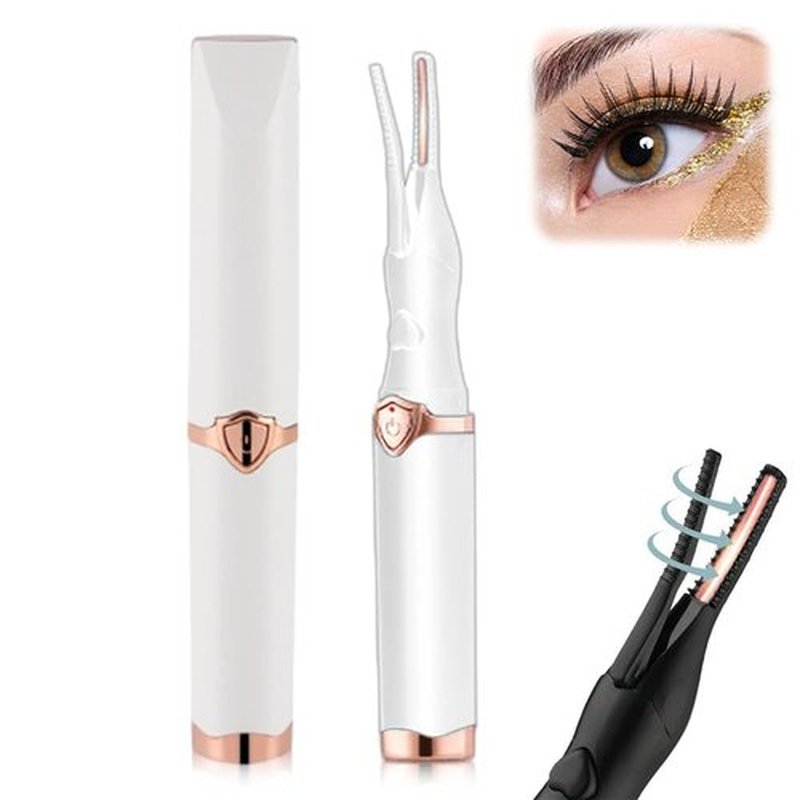 Electric Eyelash Curler for Instant Glam,2025 Upgrade Heated Eyelash Curler for Women,Mini Electric Eye Lash Curler with 3 Heat Modes,Fast Heat up in 8s Finalize Eyelash Holder Tool (White/1pcs)
