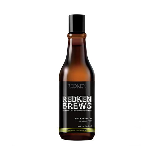 Redken Brews Daily Shampoo For Men | Lightweight Hydrating Hair Cleanser | Add Moisture and Shine to Dry Hair | For All Men's Hair Types