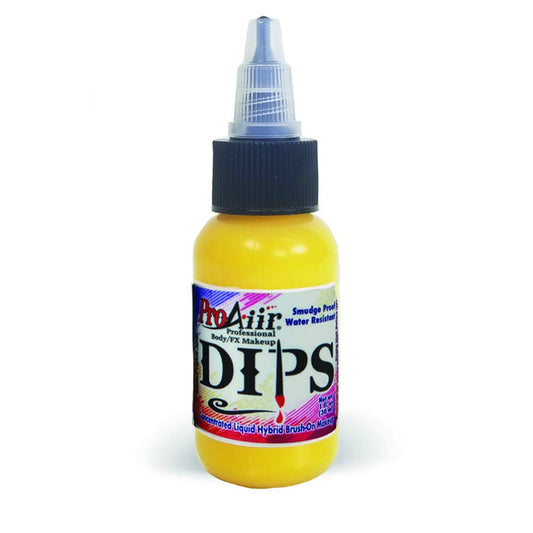 ProAiir Face and Body Painting Makeup - Brush on DIPS 1oz (30ml) Yellow