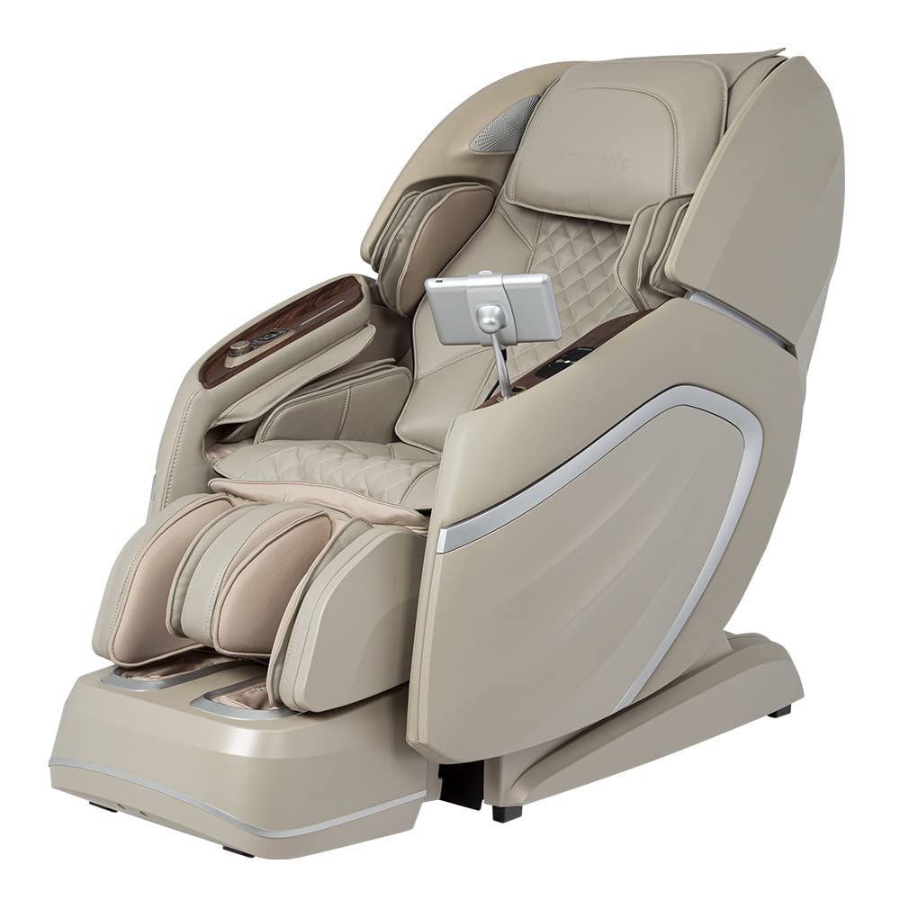 Titan AmaMedic Hilux | 4D MassageChair Heated Back | Roller Massage | SL-Track | Specialized 18 Airbags | Automatic Extendable Footrest up to 7.1”" (Taupe)