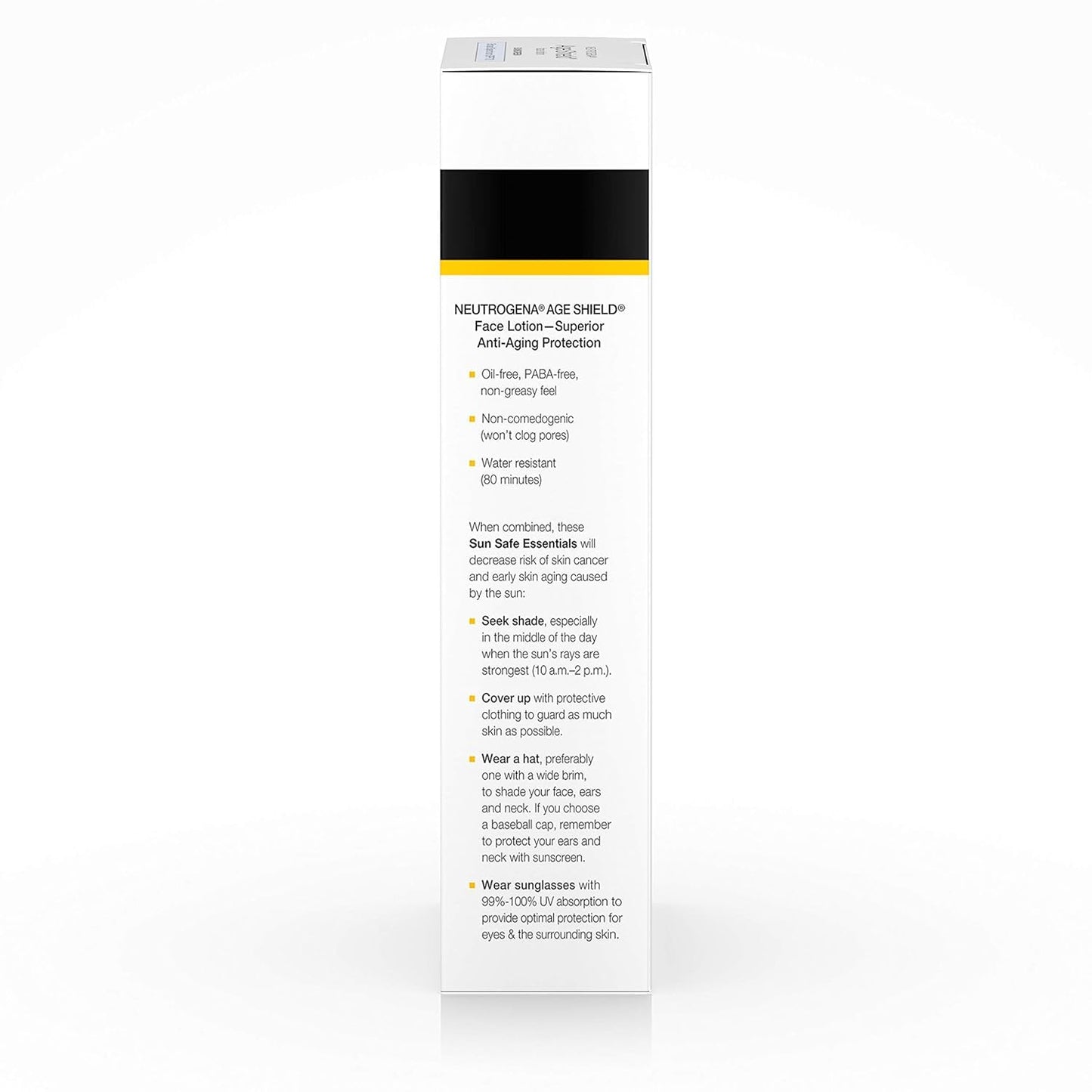 Neutrogena Age Shield Anti-Oxidant Face Lotion Sunscreen with Broad Spectrum SPF 70, Oil-Free & Non-Comedogenic Moisturizing Sunscreen to Prevent Signs of Aging, 3 fl. oz (Pack of 2)