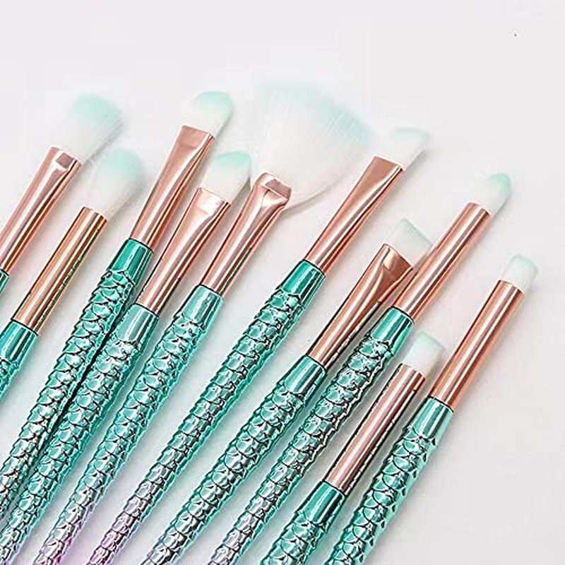 SQULIGT Makeup Brushes for Girls, 10 Pcs Princess Makeup Brushes Set Foundation Eyebrow Eyeliner Blush Cosmetic Concealer Brushes Women Teen Girl Stuff Kids Cute Make Up Tool Set