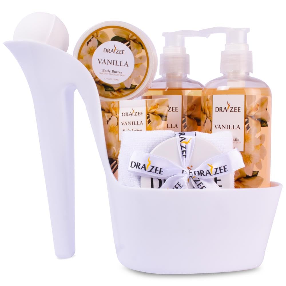 Draizee Heel Shoe Gift Basket for Women, 8 Pc Vanilla Scented Set