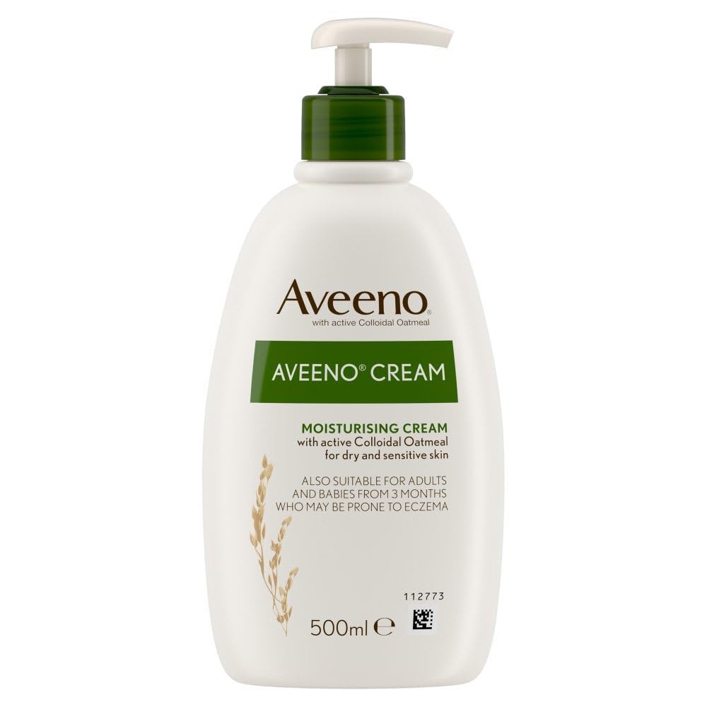 Aveeno Moisturizing Cream 500ml - Hydrating Daily Lotion for Dry Skin Relief