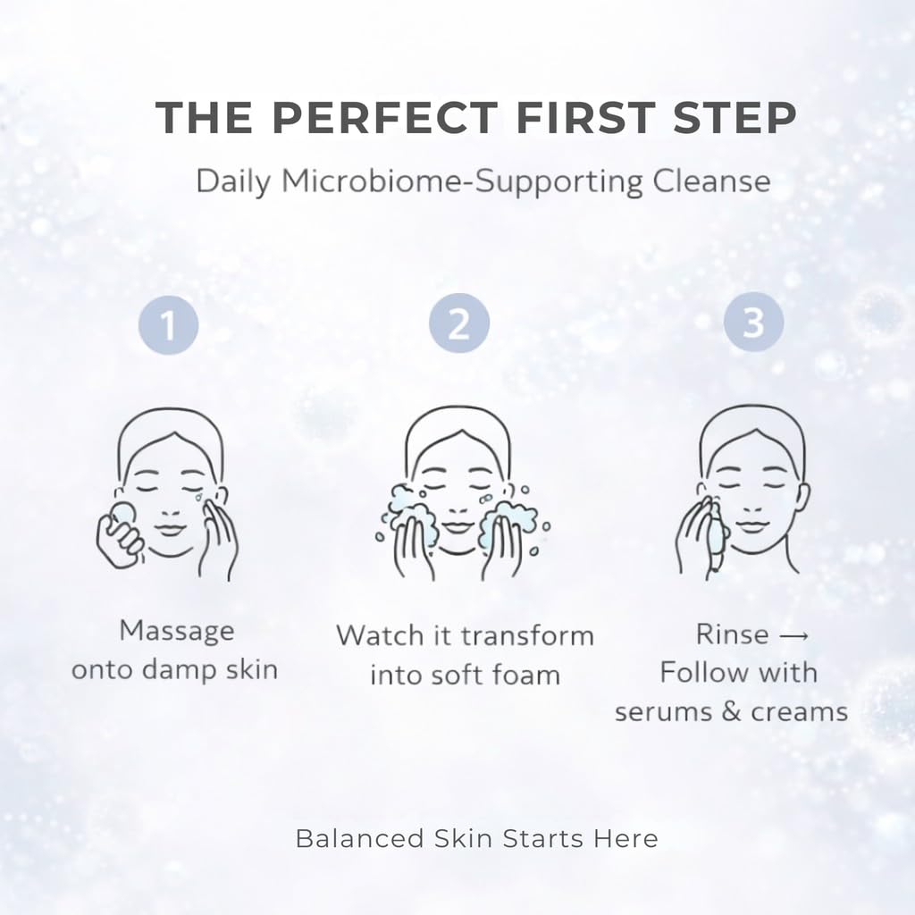Consult Beaute Microbiome Pre & Probiotic Purifying Foaming Facial Cleanser with Aloe, Helps Maintain Skin Balance, Non-Stripping Gentle Face Wash & Pore Cleanser, Won’t Dry Out Skin 5.1 oz