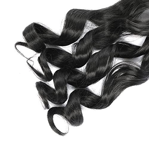 French Curly Braiding Hair 12 Inch 8 Packs - Pre Stretched Bouncy Braiding Hair- Loose Wavy Braiding Hair Synthetic Hair Extensions For Black Women (12 inch 8 packs 4)