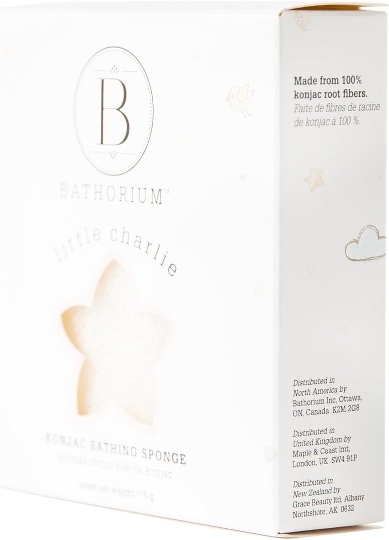 Konjac Body Sponge for Babies | Gentle Cleansing Sponge for Sensitive Skin, 100% Pure, Ideal for Daily Use
