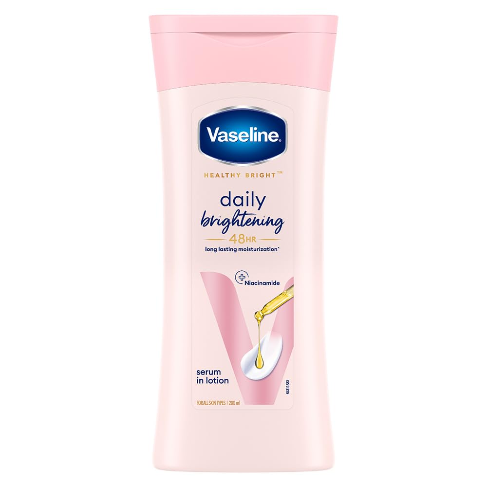 Vaseline Healthy Daily Body Lotion | With Niacinamide | For All Skin Types | 6.67 Fl Oz (200ml)